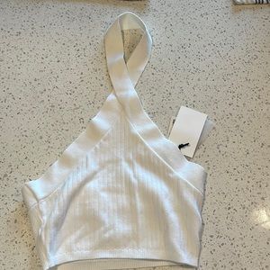 White Halter Tank Top - Urban Outfitters